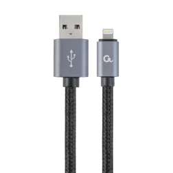 CABLE TRENZADO DE ALGODON GEMBIRD 8 PINES CON CONECTORES METALICOS, 1,8 M