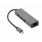 ADAPTADOR DE RED GEMBIRD USB-C GIGABIT CON CONCENTRADOR USB 3-1 DE 3 PUERTOS ADAPTADOR DE RED GEMBIRD USB-C GIGABIT CON CONCENTRADOR USB 3-1 DE 3 PUERTOS