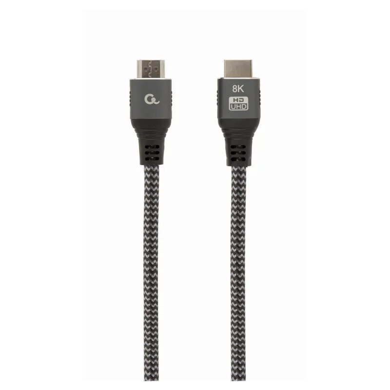 CABLE TRENZADO HDMI 2-1 8K 60HZ GEMBIRD SELECT PLUS SERIES CON ETHERNET 1M NEGRO CABLE TRENZADO HDMI 2-1 8K 60HZ GEMBIRD SELECT PLUS SERIES CON ETHERNET 1M NEGRO