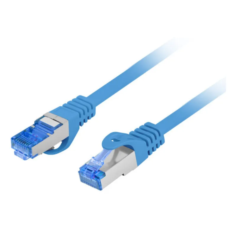 CABLE RED LANBERG LATIGUILLO CAT-6A S-FTP LSZH CCA 3M AZUL FLUKE PASSED