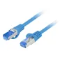 CABLE RED LANBERG LATIGUILLO CAT-6A S-FTP LSZH CCA 3M AZUL FLUKE PASSED