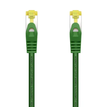Cable de Red RJ45 SFTP Aisens A146-0480 Cat-7- 25cm- Verde