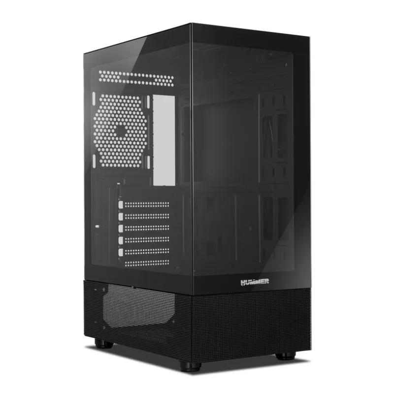 CAJA NOX HUMMER VISION SEMITORRE COMPACTA NEGRA,USB3-0