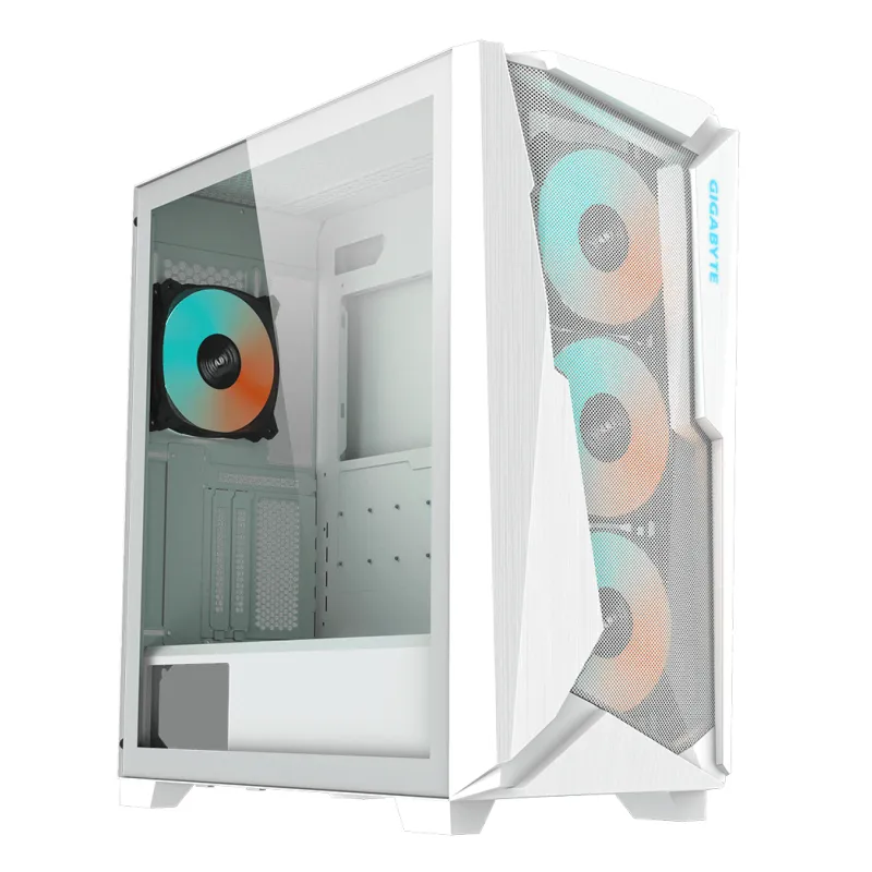 CAJA GAMING GIGABYTE AC301GW V2 ATX 2XUSB3-0 1XUSBC RGB S-F BLANCO