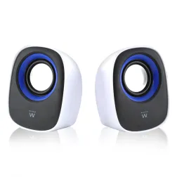 ALTAVOCES EWENT EW3513 2-0 5W RMS USB BLANCO-NEGRO
