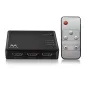 CONMUTADOR EWENT HDMI 3 PUERTOS 4K 30HZ USB MANDO A DISTANCIA