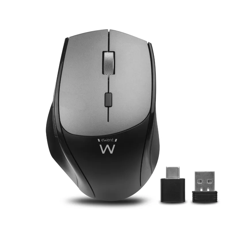 RATON EWENT CONEXION DUAL USB-A O USB-C INALAMBRICO PILAS