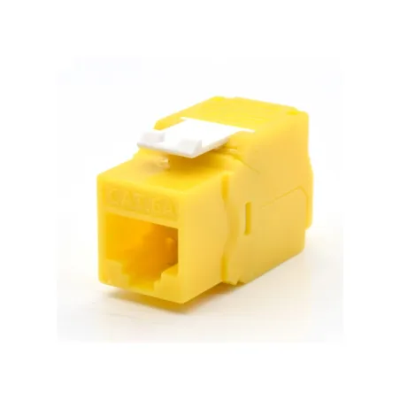 PRESA KEYSTONE WP CAT-6A UTP, TOOLLESS, COLOR AMARILLO