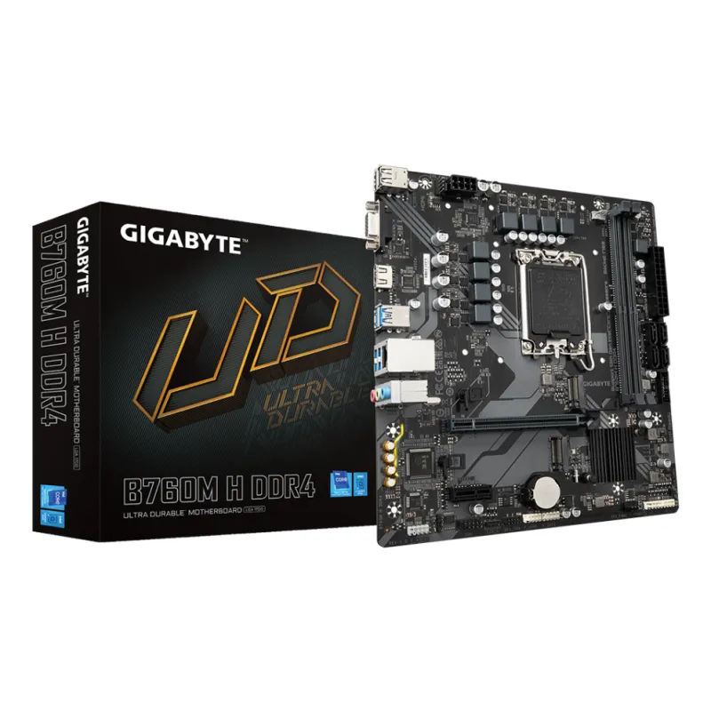 PLACA BASE GIGABYTE B760M H 1700 MATX 2XDDR4 PLACA BASE GIGABYTE B760M H 1700 MATX 2XDDR4
