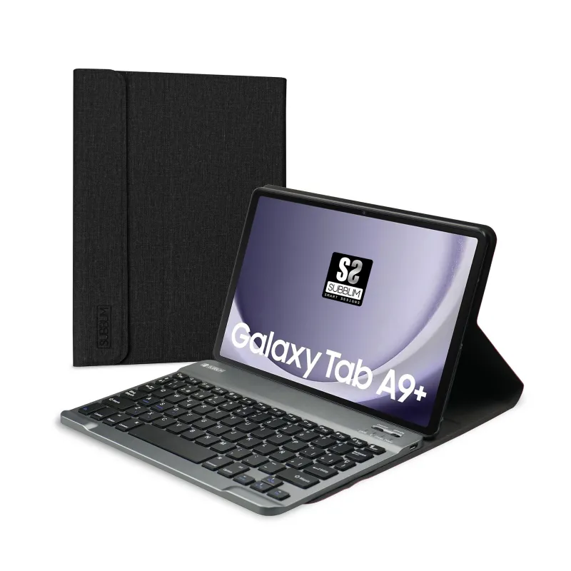 Funda con Teclado Subblim KeyTab Pro BT para Tablets Samsung Galaxy A9+- Negra