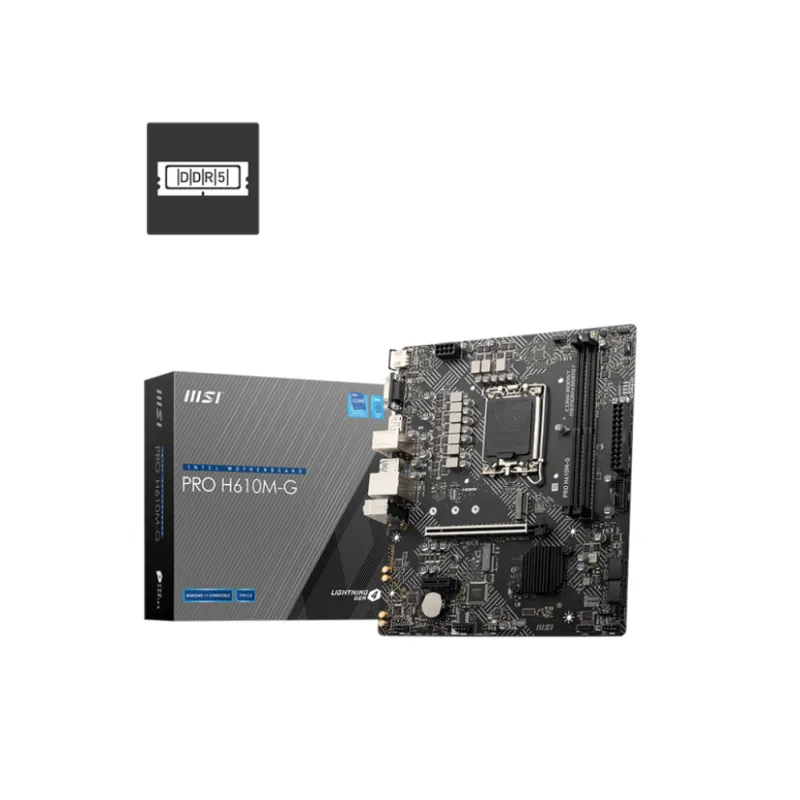 Placa base msi 1700 h610m - g ddr5