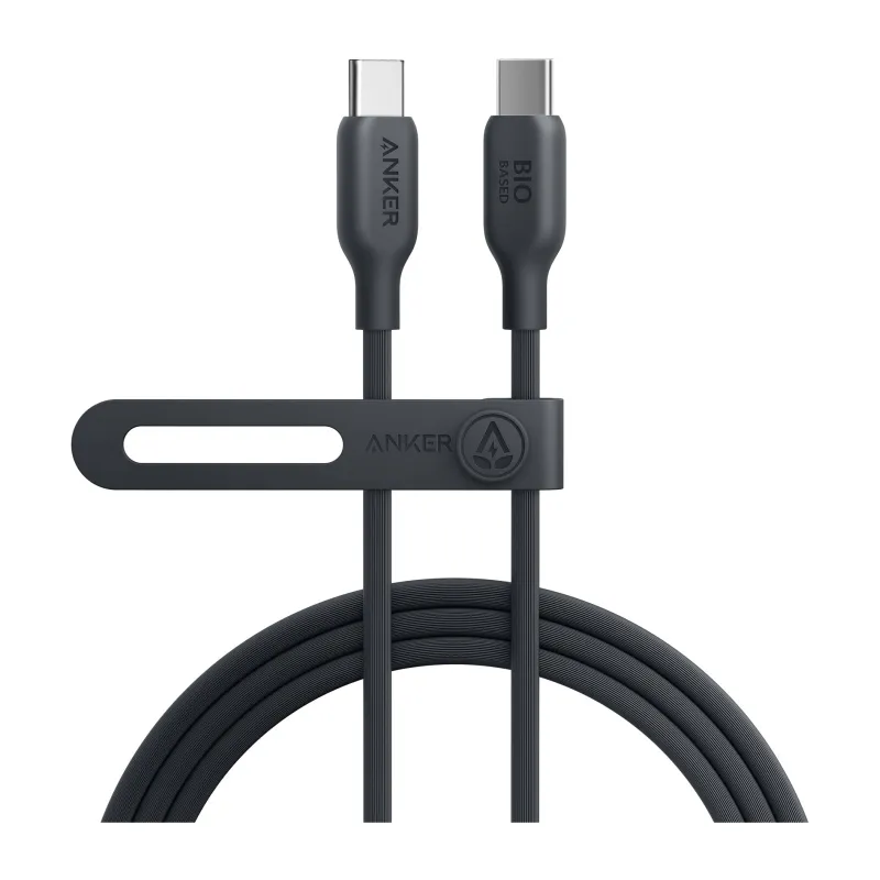 CABLE ANKER 543 USB-C A USB-C CABLE BIO-BASED 1,8M 140W NEGRO