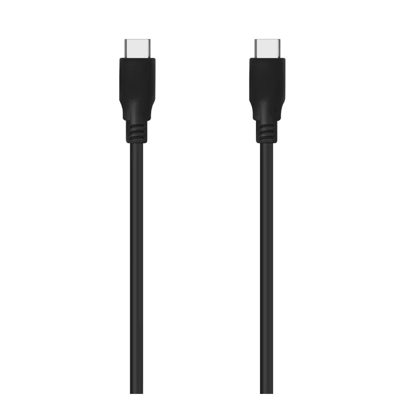 Cable USB 3-2 Tipo-C Aisens A107-0703 20GBPS 5A 100W- USB Tipo-C Macho - USB Tipo-C Macho- Hasta 100W- 20Gbps- 1-5m- Negro