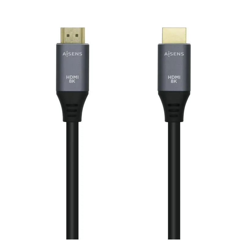 CABLE HDMI AISENS V2-1 ULTRA ALTA VELOCIDAD 8K60HZ M-M 3-0M GRIS CABLE HDMI AISENS V2-1 ULTRA ALTA VELOCIDAD 8K60HZ M-M 3-0M GRIS