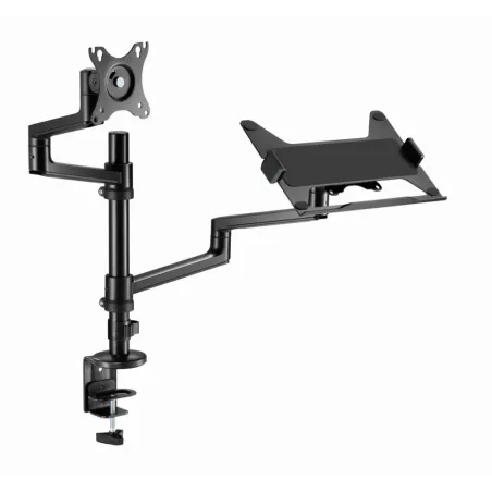 SOPORTE DE MESA GEMBIRD AJUSTABLE BRAZO PARA MONITOR Y BANDEJA PARA PORTATIL