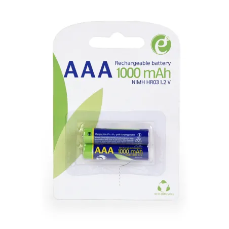 PILAS AAA GEMBIRD NI-MH RECARGABLE 1000MAH 2PCS BLISTER PACK