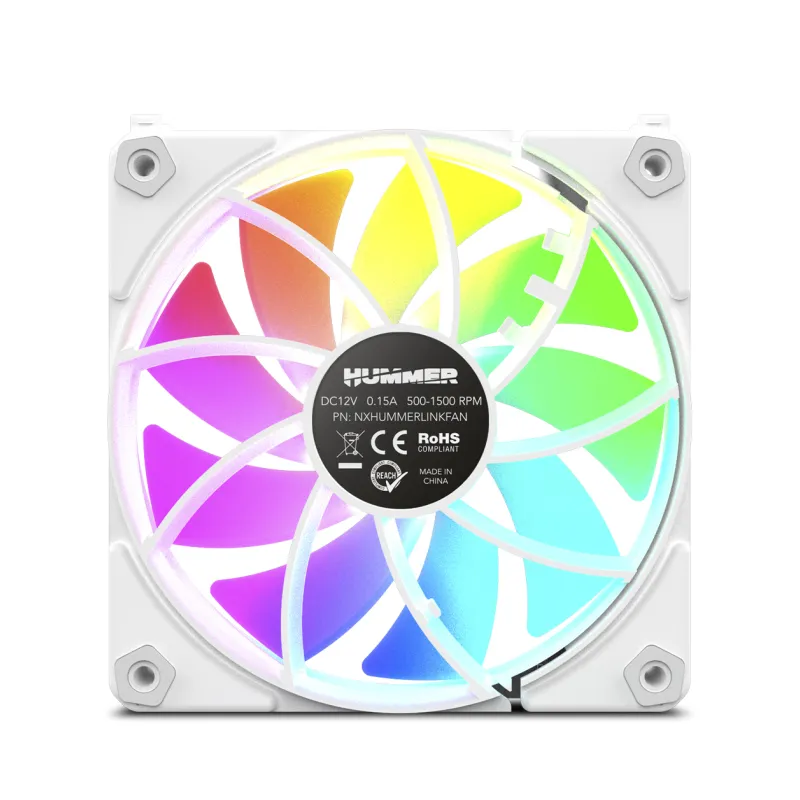 VENTILADOR NOX HUMMER EASYLINK ARGB BLANCO VENTILADOR NOX HUMMER EASYLINK ARGB BLANCO
