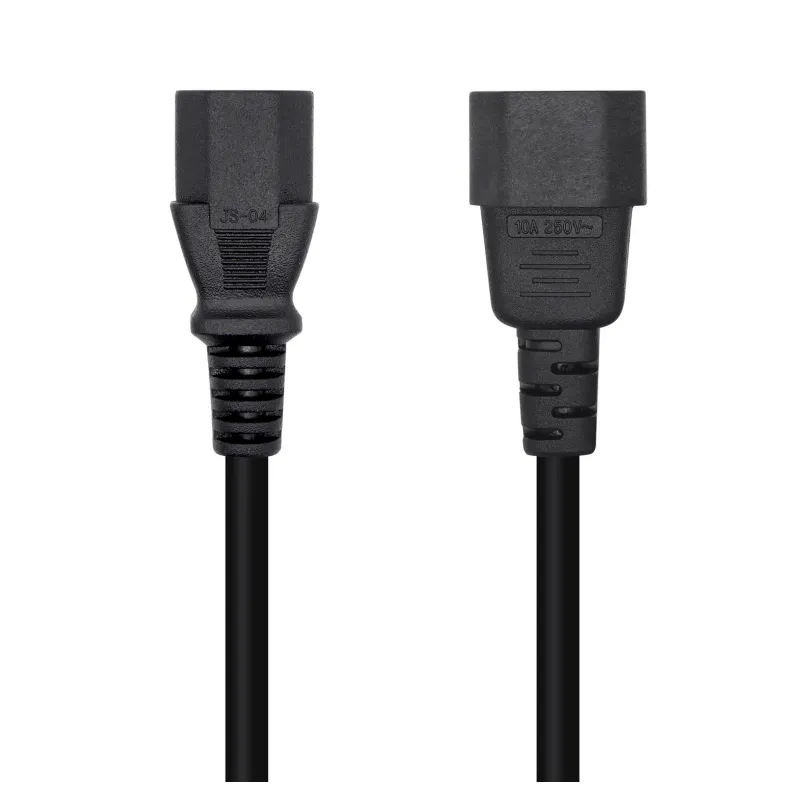 Cable Alimentación Aisens A132-0466- C13 Hembra - C14 Macho- Hasta 1500W- 3m- Negro