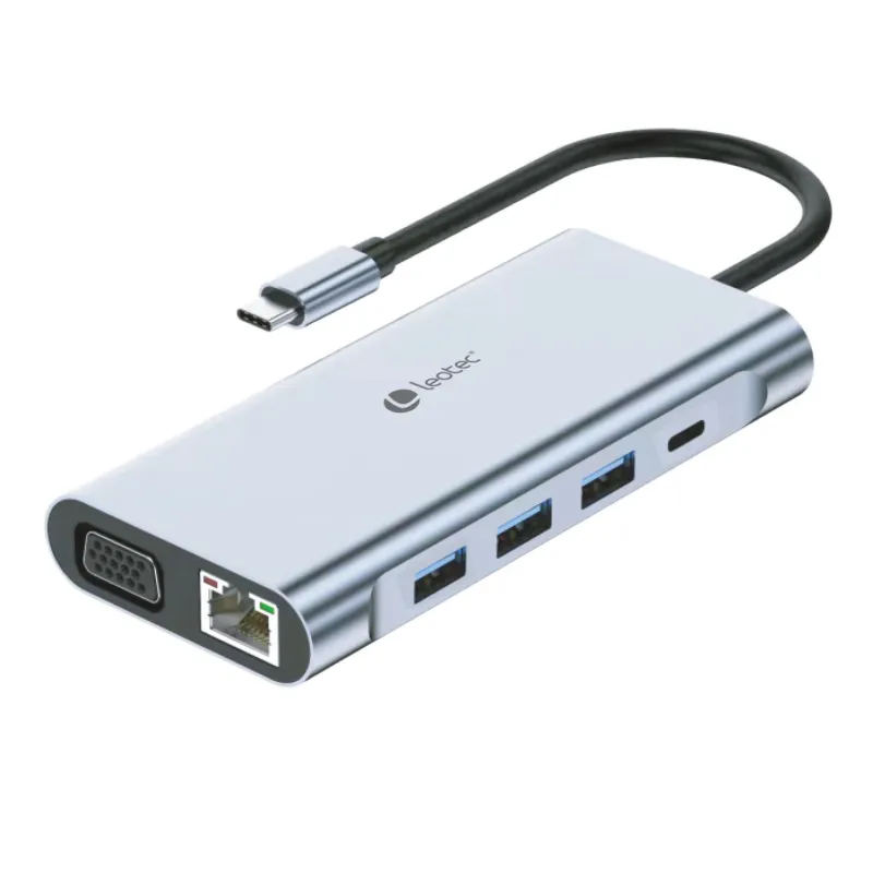LEOTEC DOCKING STATION 11-1 1USB-C PD100 3USB3-0 1USB-C 1 HDMI 1VGA 1TJSD MCSD LEOTEC DOCKING STATION 11-1 1USB-C PD100 3USB3-0 1USB-C 1 HDMI 1VGA 1TJSD MCSD