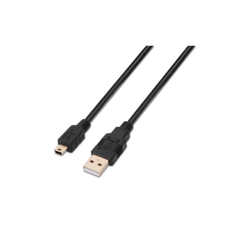 CABLE AISENS USB 2-0 TIPO A-M-MINI B-M NEGRO 0-5M CABLE AISENS USB 2-0 TIPO A-M-MINI B-M NEGRO 0-5M