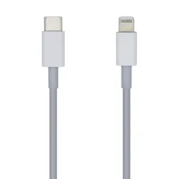 CABLE AISENS USB 2-0 LIGHTNING-M-USB-C-M PD BLANCO 20CM