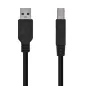 Cable USB 3-0 Impresora Aisens A105-0444- USB Tipo-B Macho - USB Macho- 5Gbps- 2m- Negro