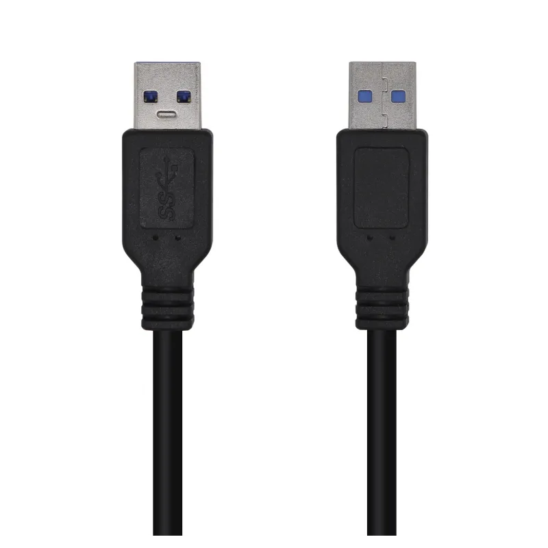 Cable USB 3-0 Aisens A105-0447- USB Macho - USB Macho- 5Gbps- 2m- Negro