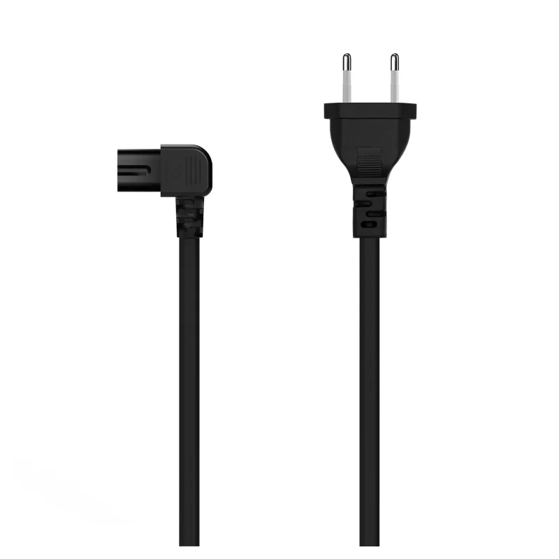 Cable Alimentación Forma 8 Aisens A132-0598- CEE7-16 Macho - C7 Hembra- Hasta 1500W- 1-8m- Negro