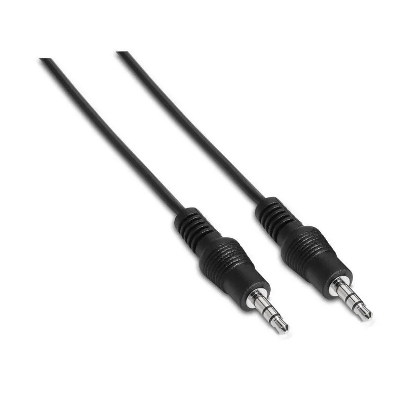 Cable Estéreo Aisens A128-0144- Jack 3-5 Macho - Jack 3-5 Macho- Hasta 0-1W- 10m- Negro