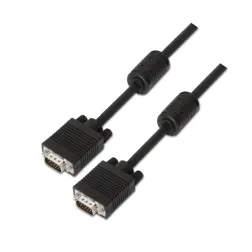 CABLE AISENS SVGA CON FERRITA HDB15-M-HDB15-M NEGRO 10M