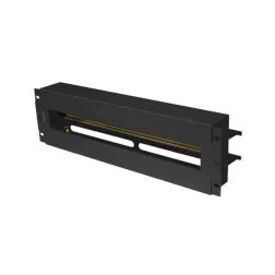 PANEL LANBERG DE DISTRIBUCION DE TENSION 19'' 3U CON RAIL DIN TS-35 NEGRO