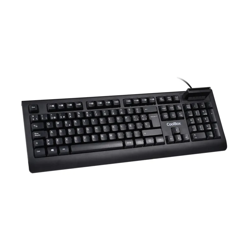 TECLADO COOLBOX LECTOR DNIe 4-0 USB NEGRO TECLADO COOLBOX LECTOR DNIe 4-0 USB NEGRO