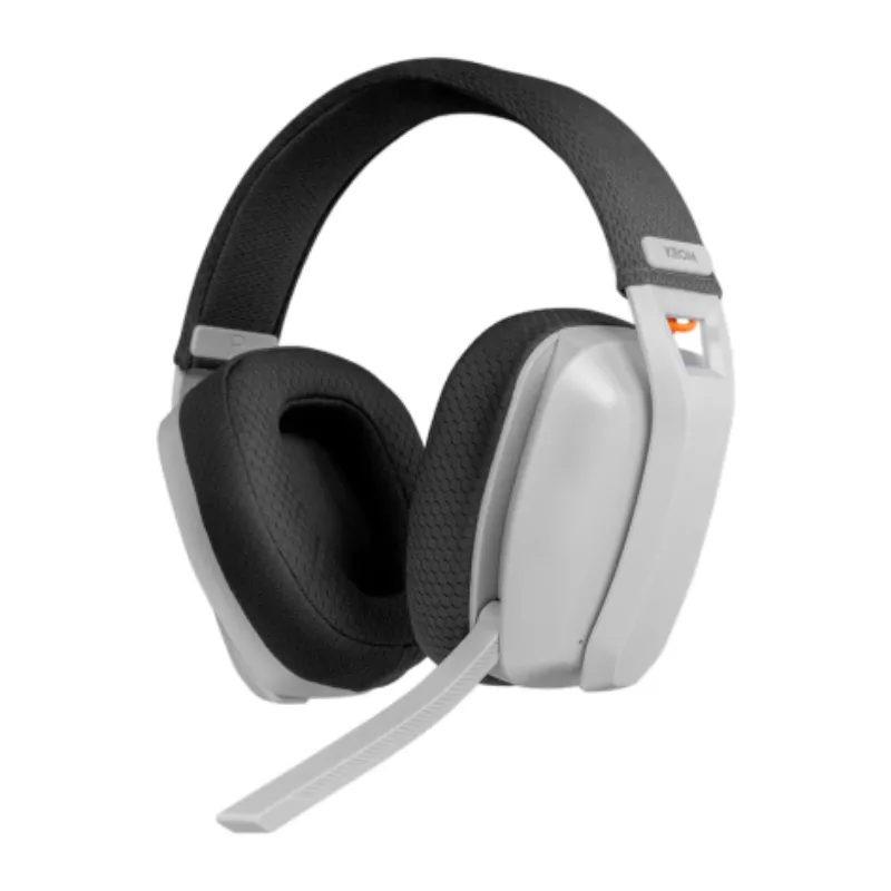 Auriculares gaming krom kanji inalambrico blanco