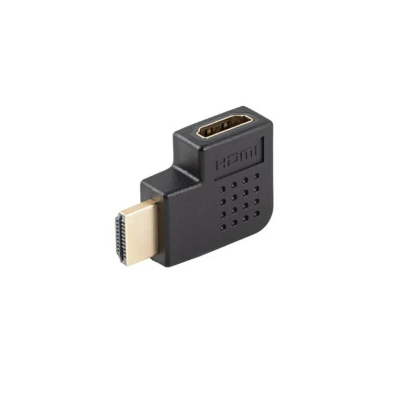 Adaptador hdmi 4k lanberg macho - hembra angulo