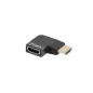 ADAPTADOR 8K LANBERG HDMI(M) A HDMI(H) ANGULO DERECHA ALUMINIO PLATA