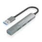 HUB AISENS USB 3-0 ALUMINIO 1XUSB3-0 A-H 3XUSB2-0 A-H GRIS 10CM HUB AISENS USB 3-0 ALUMINIO 1XUSB3-0 A-H 3XUSB2-0 A-H GRIS 10CM