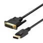CABLE CONVERSOR AISENS DISPLAYPORT A DVI DP-M-DVI-M NEGRO 2-0M CABLE CONVERSOR AISENS DISPLAYPORT A DVI DP-M-DVI-M NEGRO 2-0M