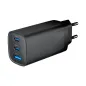 CARGADOR RAPIDO USB GEMBIRD POWER DELIVERY GAN DE 3 PUERTOS Y 65 W, NEGRO CARGADOR RAPIDO USB GEMBIRD POWER DELIVERY GAN DE 3 PUERTOS Y 65 W, NEGRO