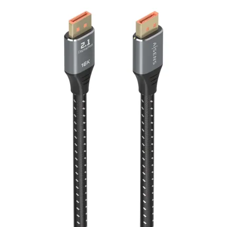 Cable DisplayPort 2-1 16K Aisens A158-0902- DisplayPort Macho - DisplayPort Macho- 80Gbps- 1-5m- Negro
