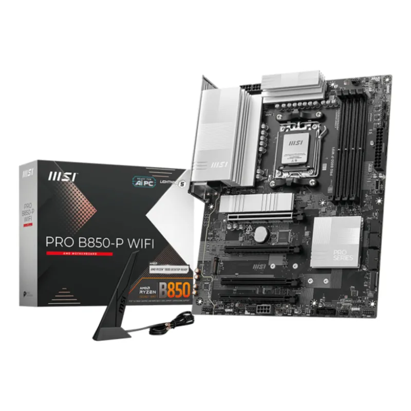 PLACA BASE MSI PRO B850-P WIFI PCI-E x16 Gen5, M-2 Gen5