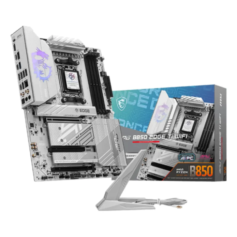 PLACA BASE MSI MPG B850 EDGE TI WIFI PCI-E x16 Gen5, M-2 Gen5