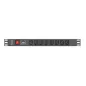REGLETA LANBERG 1U 16A RACK 19 8X SOCKET IEC C13 NEGRO 2M