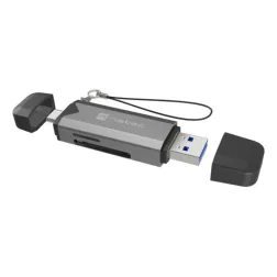 LECTOR DE TARJETAS NATEC SCARAB 3 USB 3-1 GEN 1 USB-A + USB-C SD-MICRO SD