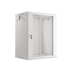 ARMARIO LANBERG MURAL RACK 19" 15U 600X450 FLAT PACK V2 PUERTA CRISTAL GRIS