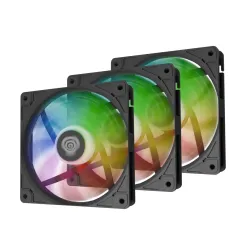 VENTILADOR GENESIS OXAL 120 ARGB NEGRO PACK 3 UDS