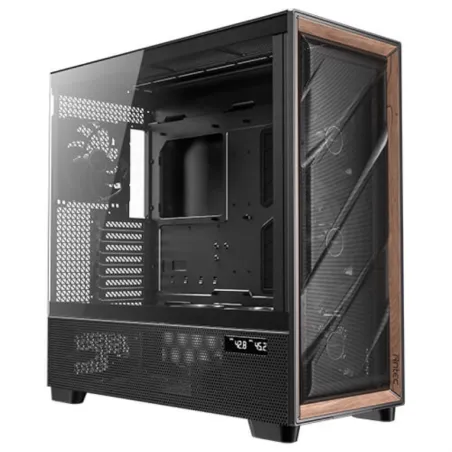 CAJA ANTEC FLUX PRO EUV WOOD ATX 2XUSB3-0 SIN FUENTE NEGRO