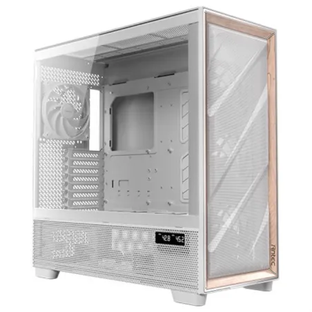 CAJA ANTEC FLUX PRO EUV WOOD ATX 2XUSB3-0 SIN FUENTE BLANCO