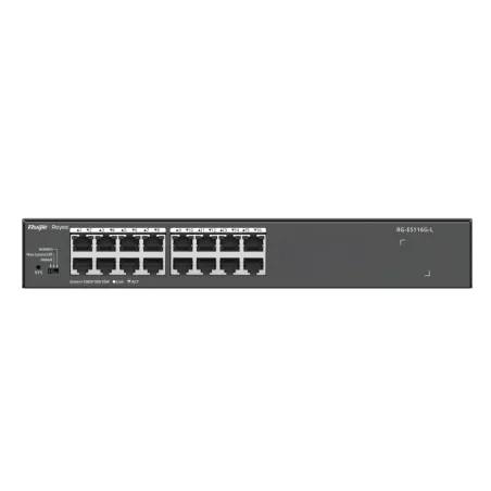 SWITCH RUIJIE RG-ES116G-L 16 PUERTOS GIGABIT METAL HOUSING