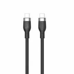 HYPER 2M SILICONE 240W USB-C CHARGING CABLE - BLACK
