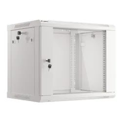 ARMARIO LANBERG MURAL 9U 600X450 RACK 19 FLAT PACK V2 PUERTA CRISTAL GRIS